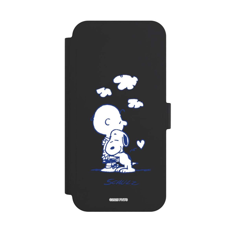 iPhone 15 Plus NIVOflip Peanuts Charlie Brown Snoopy Hug Transparent