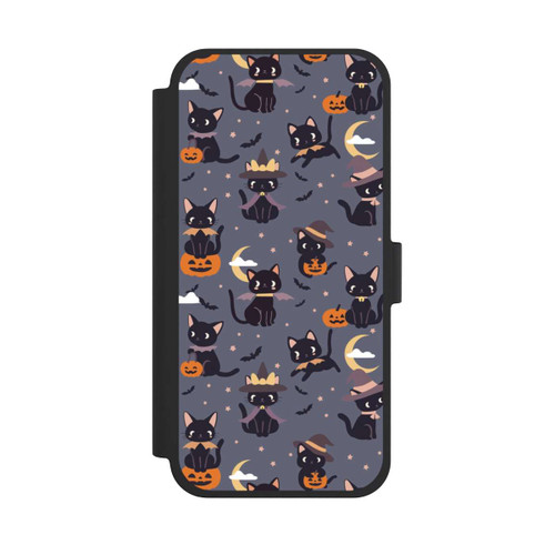 Apple iPhone 15 Plus NIVOflip Cute Halloween Witch Cats and Pumpkins