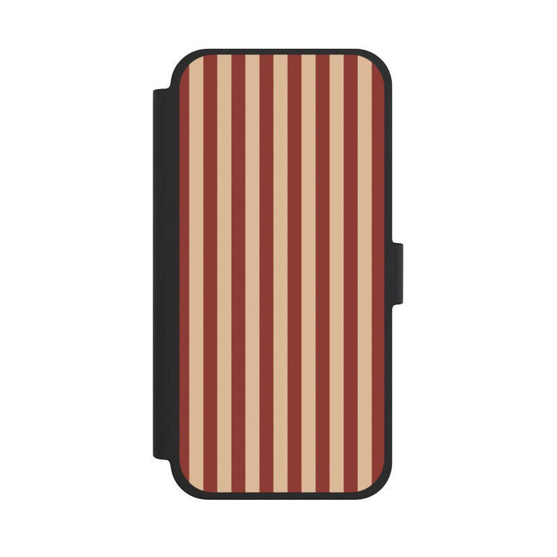 iPhone 15 Plus NIVOflip Streifen Tan