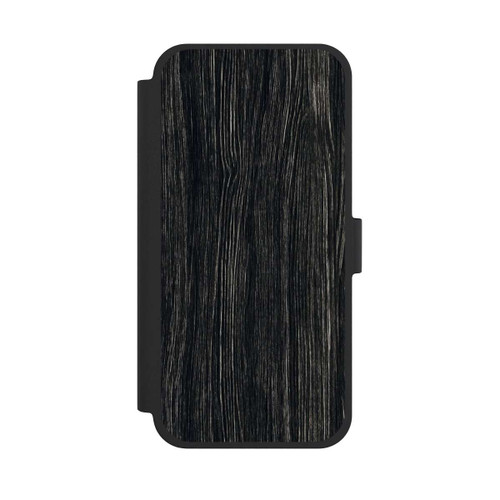 Apple iPhone 15 Plus NIVOflip Dunkle Holzstruktur
