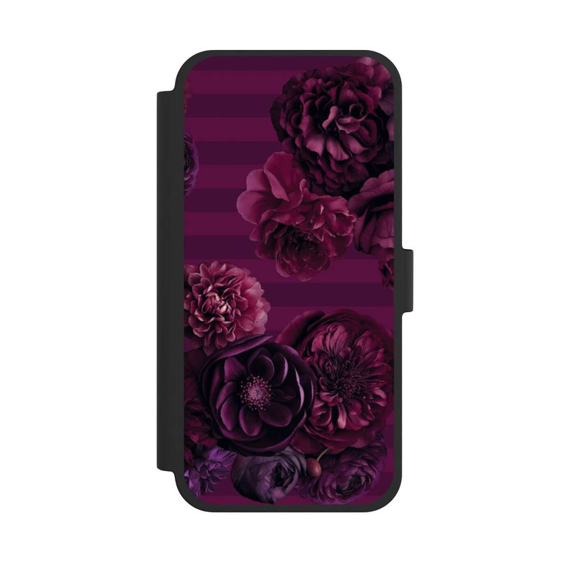 iPhone 15 Plus NIVOflip Majestic Baroque Blossom Dream Burgundy Pink with AI