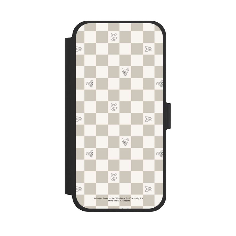 iPhone 15 Plus NIVOflip Winnie l'Ourson Beige à Carreaux