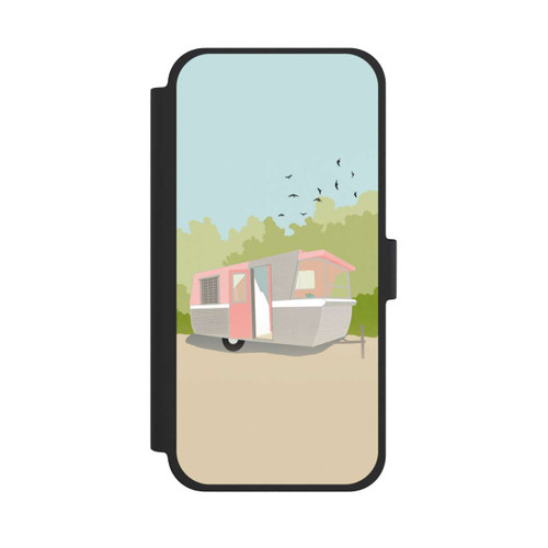 Apple iPhone 15 Plus NIVOflip Retro Glamping by Roberta Murray