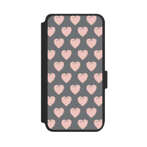 Samsung Galaxy S25 NIVOflip Herzmuster Rosa