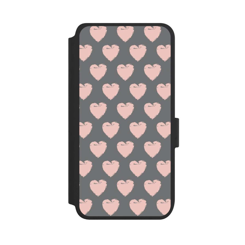 Galaxy S25 NIVOflip Herzmuster Rosa