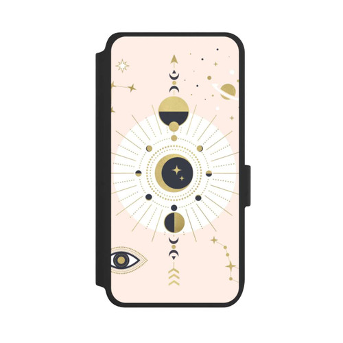 Samsung Galaxy S25 NIVOflip Abstrakter Rose-Gold-Look
