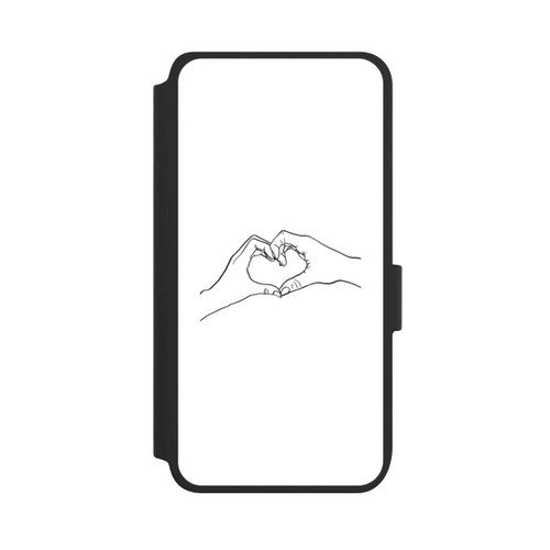 Samsung Galaxy S25 NIVOflip Herz Hände Line Art