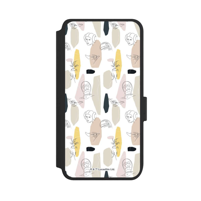 Galaxy S25 NIVOflip Helle Seite Line Art
