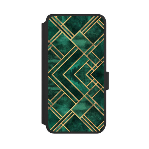 Samsung Galaxy S25 NIVOflip Grüne Blöcke