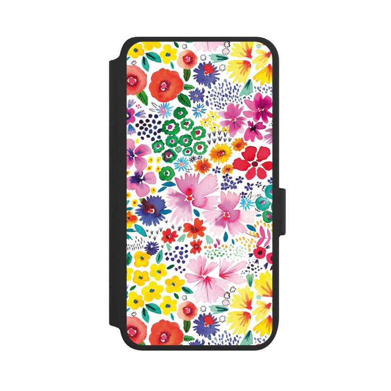 Galaxy S25 NIVOflip Kunstvolle kleine Frühlingsblumen