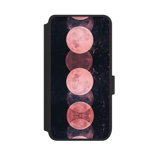 Samsung Galaxy S25 NIVOflip Rosa Mondphasen
