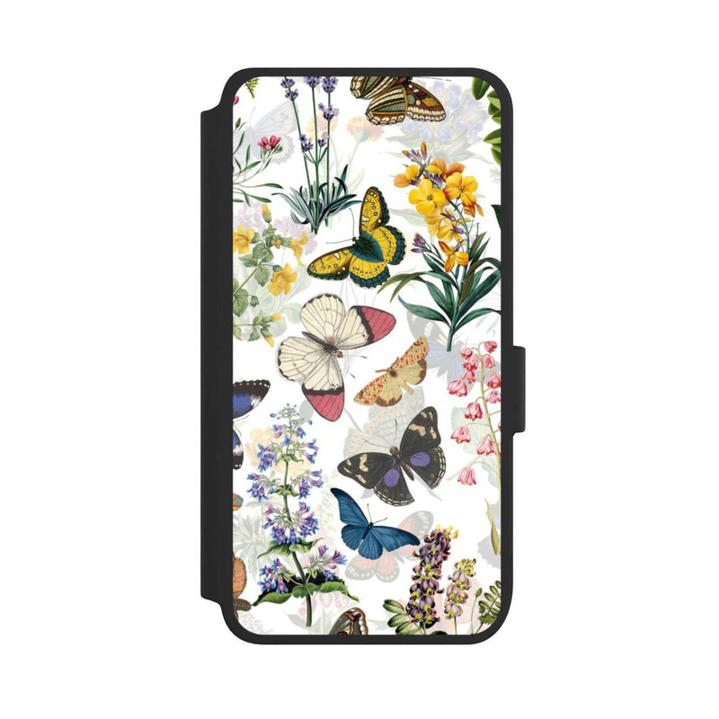 Galaxy S25 NIVOflip Feldblumen und Schmetterlinge