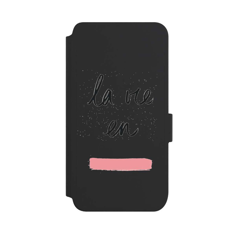 Galaxy S25 NIVOflip La vie en Rosa Transparent