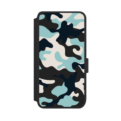 Samsung Galaxy S25 NIVOflip Blue Camouflage