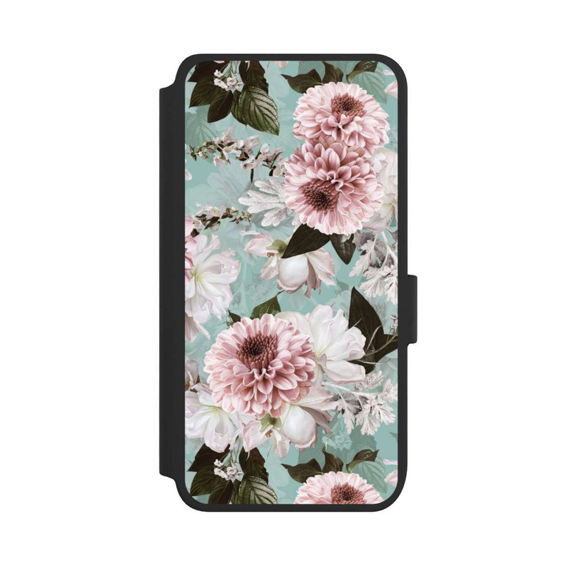 Galaxy S25 NIVOflip Blumentapete Barockblau