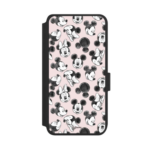 Samsung Galaxy S25 NIVOflip Minnie &amp; Mickey Viele Gesichter Pink