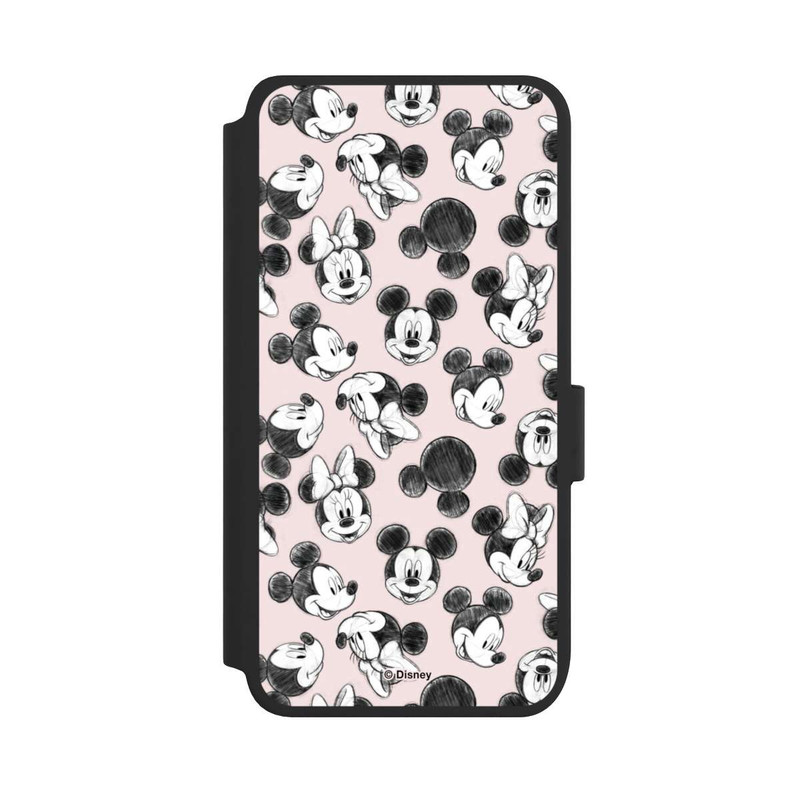 Galaxy S25 NIVOflip Minnie & Mickey Viele Gesichter Pink