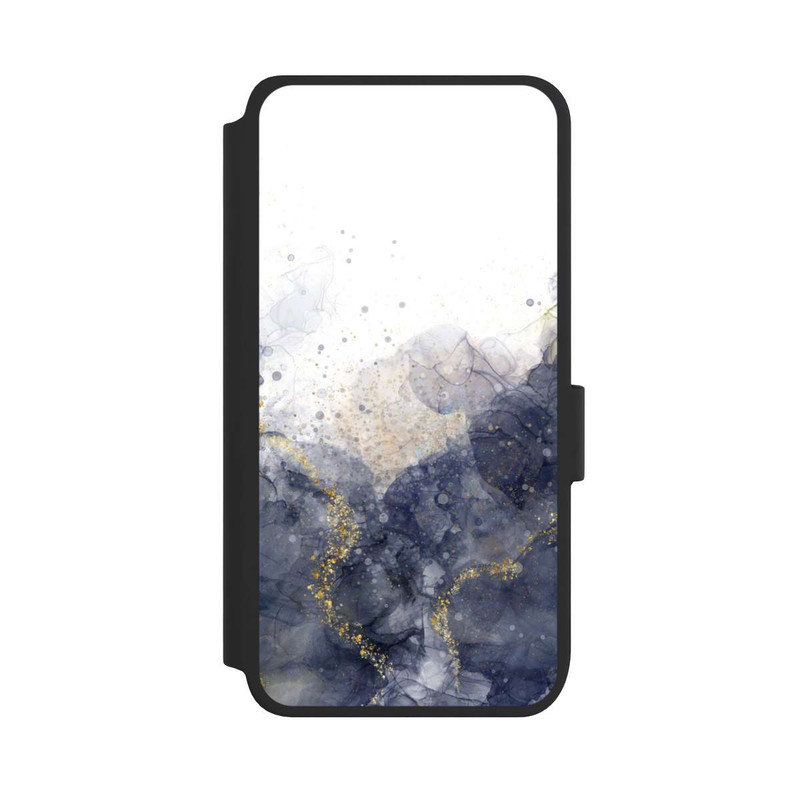 Galaxy S25 NIVOflip Alcohol Ink Blue Glamour