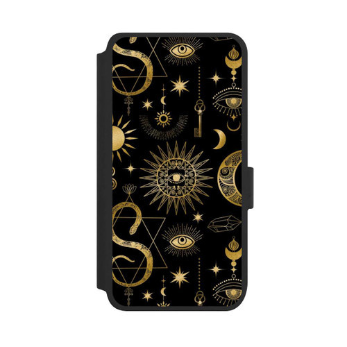 Samsung Galaxy S25 NIVOflip Himmlische Sonne und Mond Steampunk