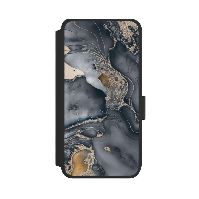 Galaxy S25 NIVOflip Alcohol Ink Gold Grey