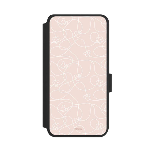 Samsung Galaxy S25 NIVOflip Micky Line Art Muster Rosa