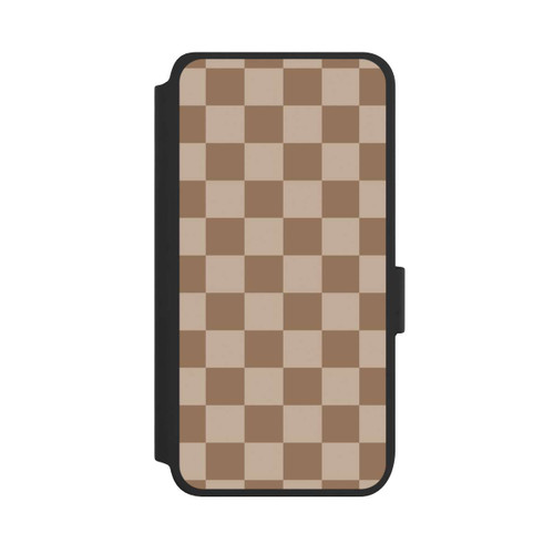 Samsung Galaxy S25 NIVOflip Braun Karo