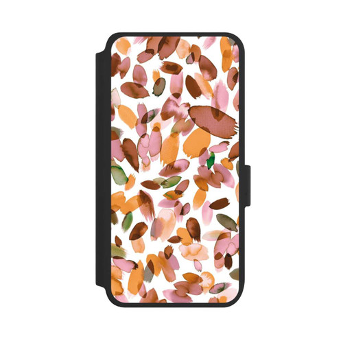Samsung Galaxy S25 NIVOflip Watercolor Petal Stains Orange
