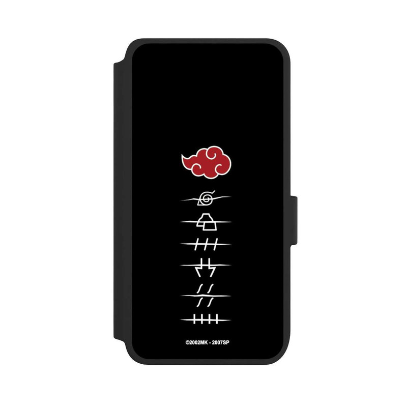 Galaxy S25 NIVOflip Akatsuki Mitgliedssymbole Schwarz