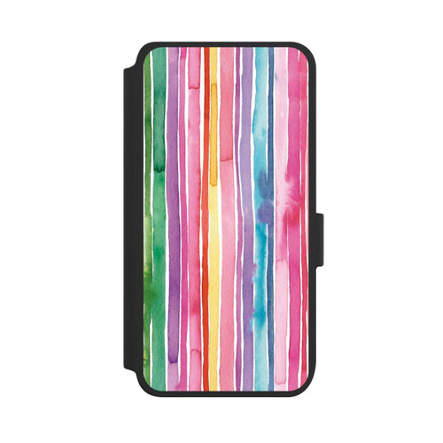 Samsung Galaxy S25 NIVOflip Camouflage Regenbogenstreifen