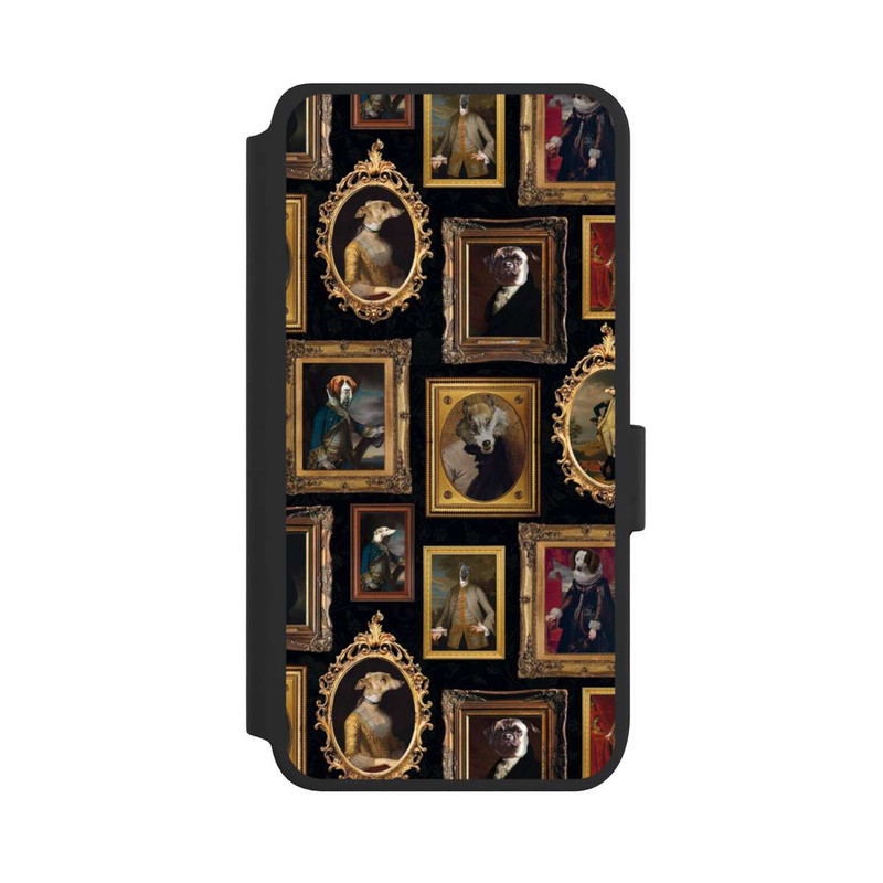 Galaxy S25 NIVOflip Dog Ancient Frame Pattern with AI