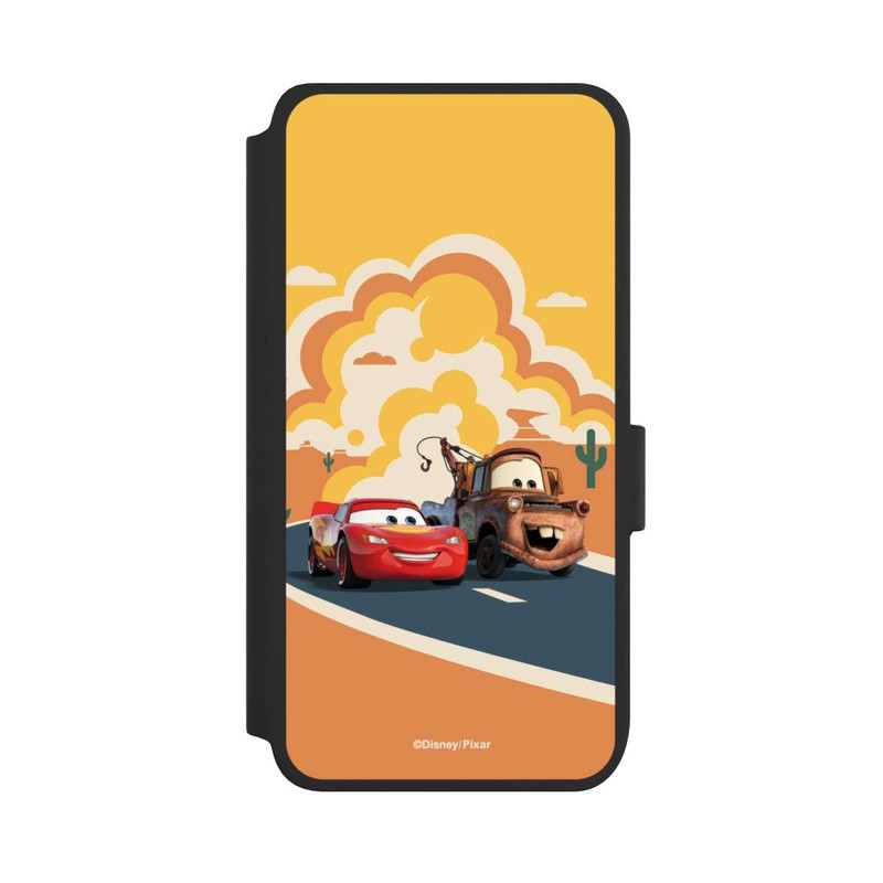 Galaxy S25 NIVOflip Disney Cars Lightning McQueen Und Hook on the Road