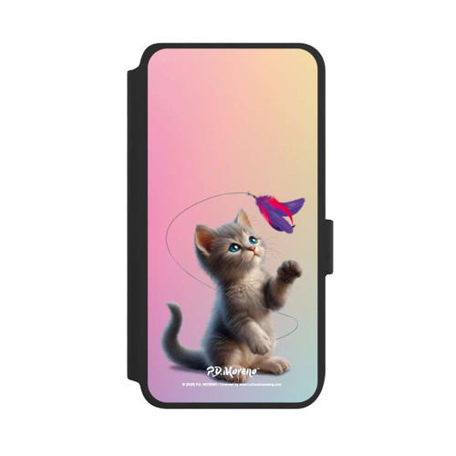 Samsung Galaxy S25 NIVOflip Playing Cat with Feather