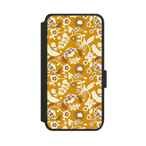 Samsung Galaxy S25 NIVOflip Stitch Floral Mustard Pattern