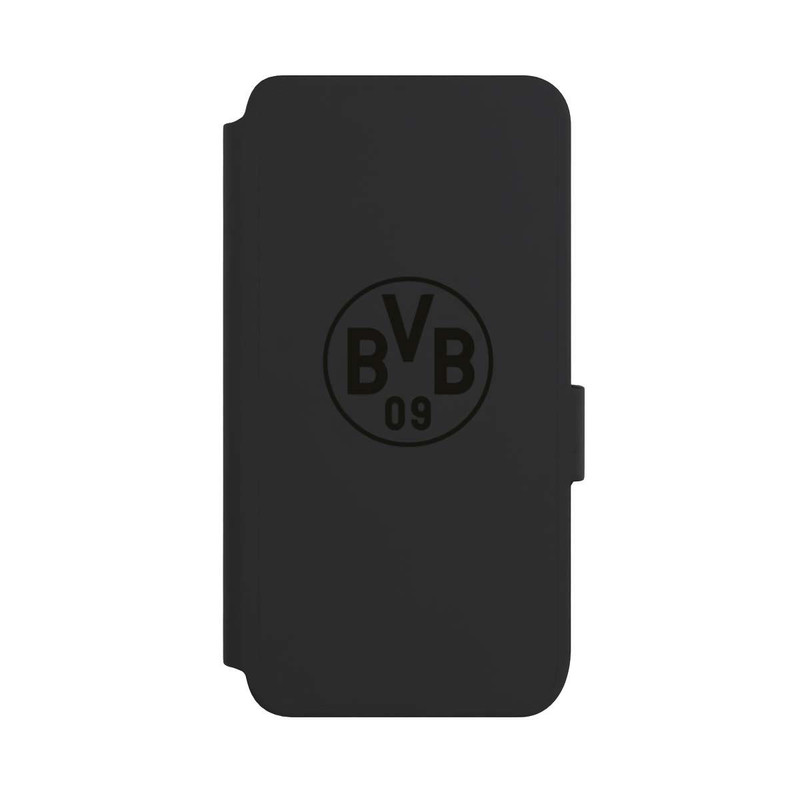 Galaxy S25 NIVOflip BVB Logo Schwarz Transparent