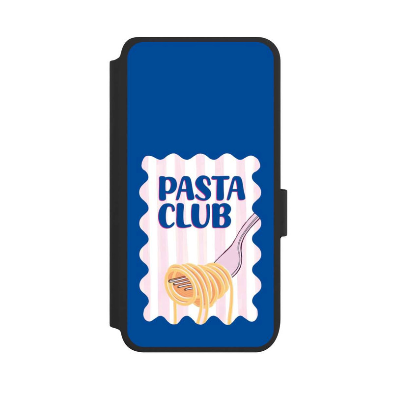 Galaxy S25 NIVOflip Pasta Club in Blue and Pink
