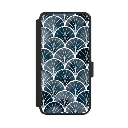 Samsung Galaxy S25 NIVOflip Botanische Brise Art Deco Grau