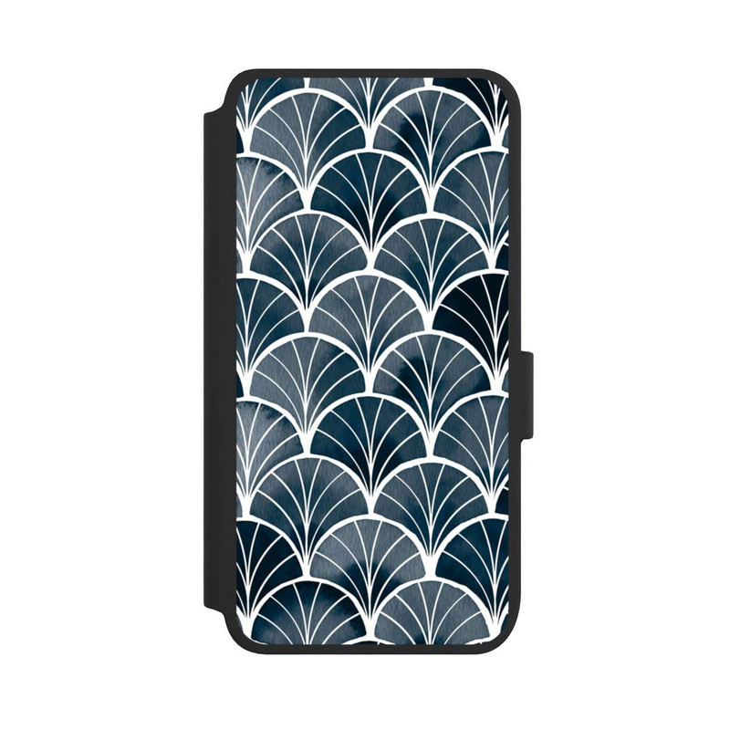 Galaxy S25 NIVOflip Botanische Brise Art Deco Grau