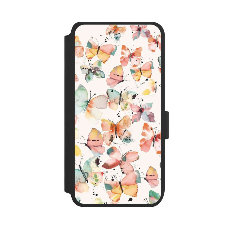 Galaxy S25 NIVOflip Sanfte Schmetterlinge Muster