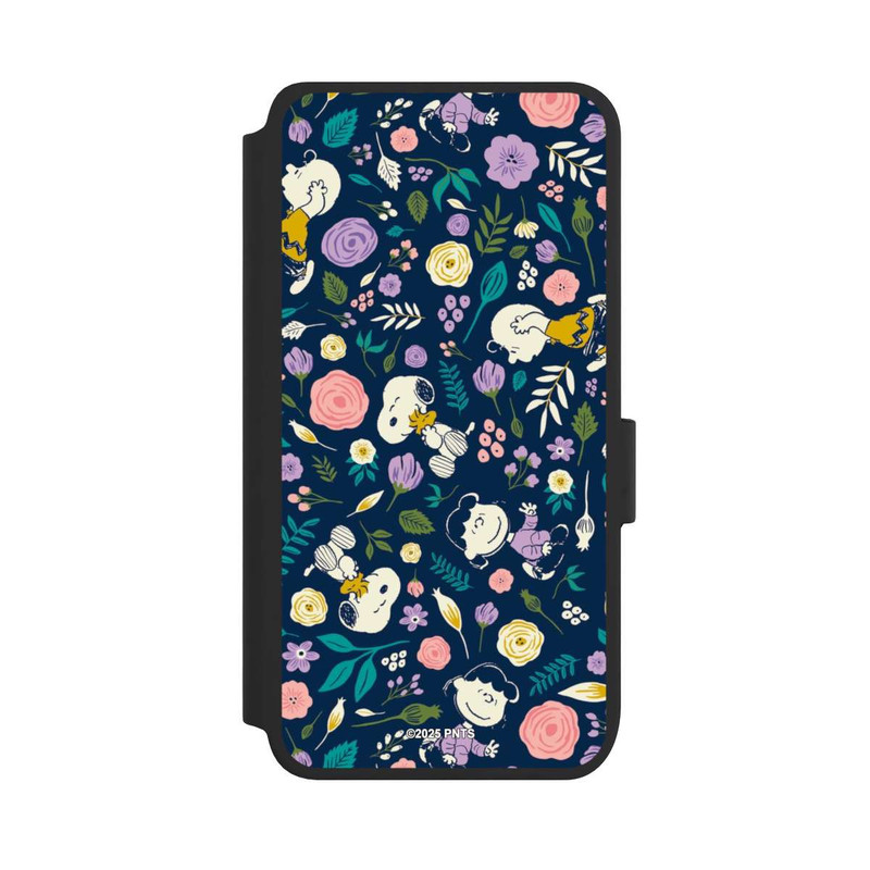 Galaxy S25 NIVOflip Peanuts Dark Flower Pattern