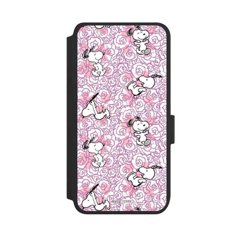 Galaxy S25 NIVOflip Peanuts Pink Roses Pattern