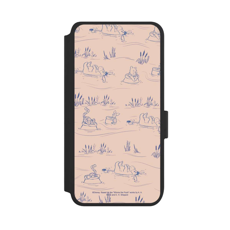 Galaxy S25 NIVOflip Winnie Puuh Keramik Muster Brücke Pink