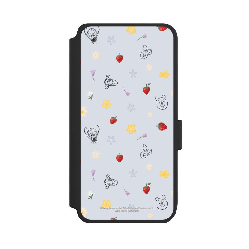 Galaxy S25 NIVOflip Winnie Puuh und Freunde Erdbeer Muster Blau