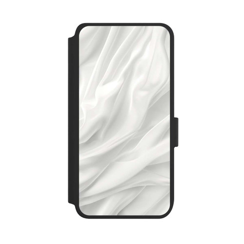Samsung Galaxy S25 NIVOflip Weiße Seidenmatte Textur mit KI