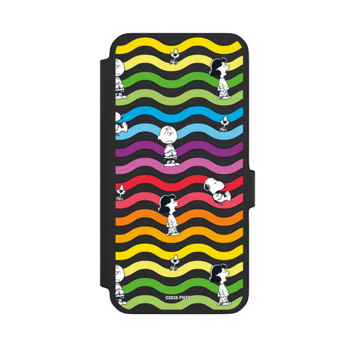 Samsung Galaxy A56 5G NIVOflip Snoopy Pattern Rainbow Transparent