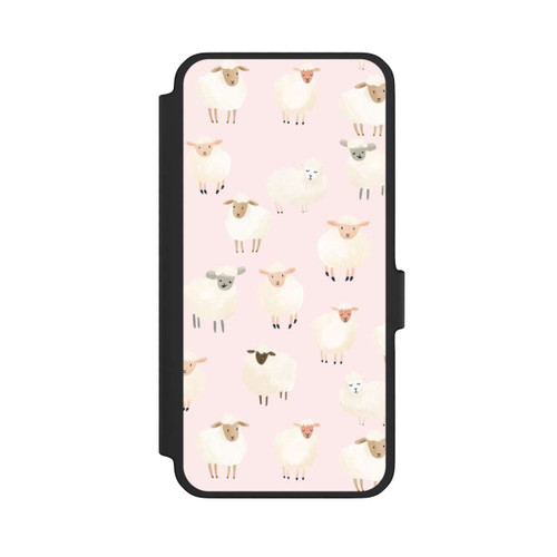 Samsung Galaxy A56 5G NIVOflip Motif mouton rose clair avec IA