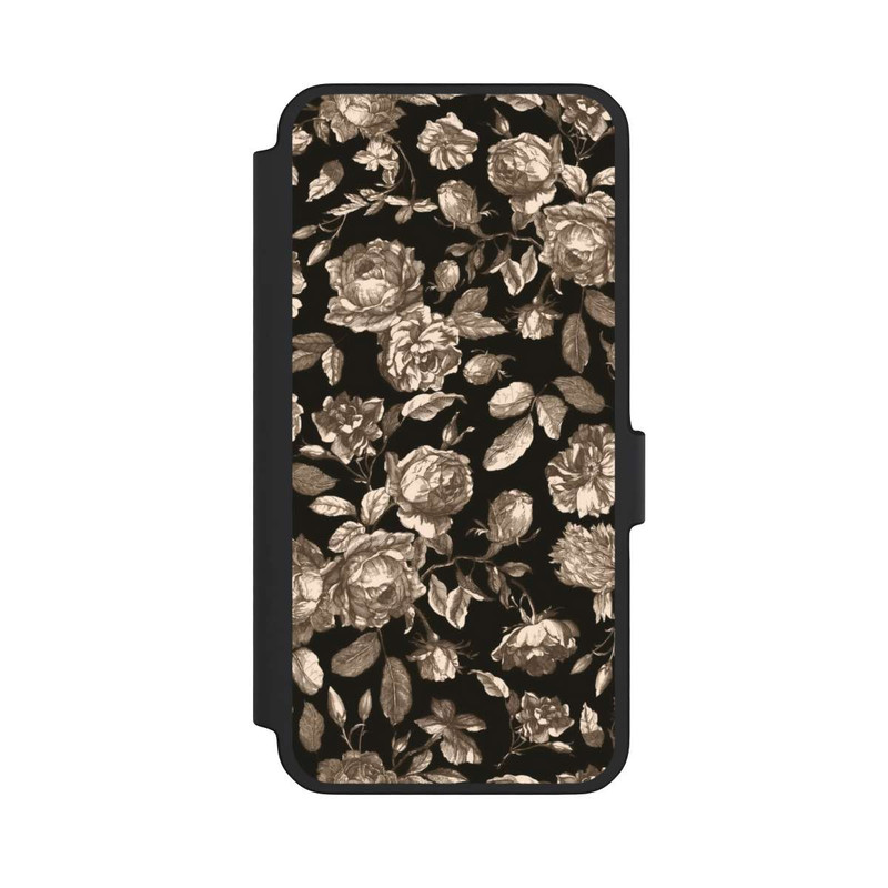 Galaxy A56 5G NIVOflip Toile fleurs foncées