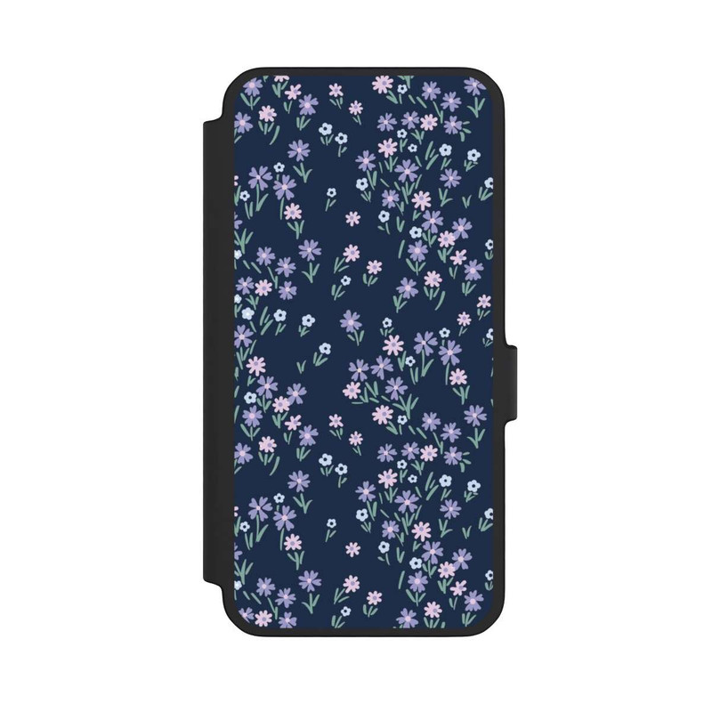 Galaxy A56 5G NIVOflip Thème Floral Bleu Foncé