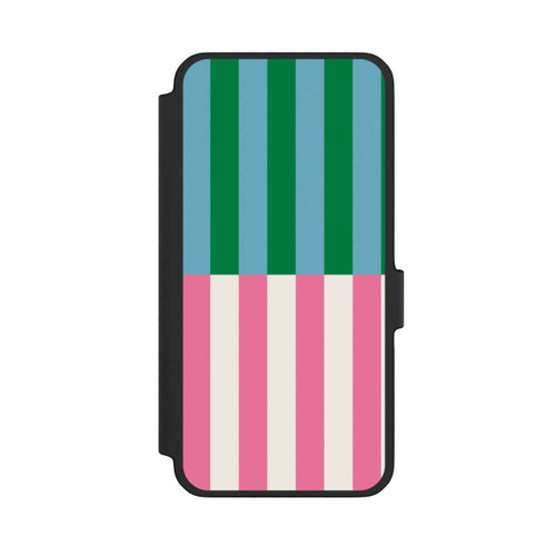 Samsung Galaxy A56 5G NIVOflip Motif Rayé Vert Rose