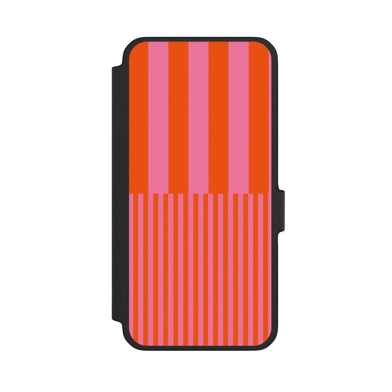 Galaxy A56 5G NIVOflip Striped Pattern Pink Red