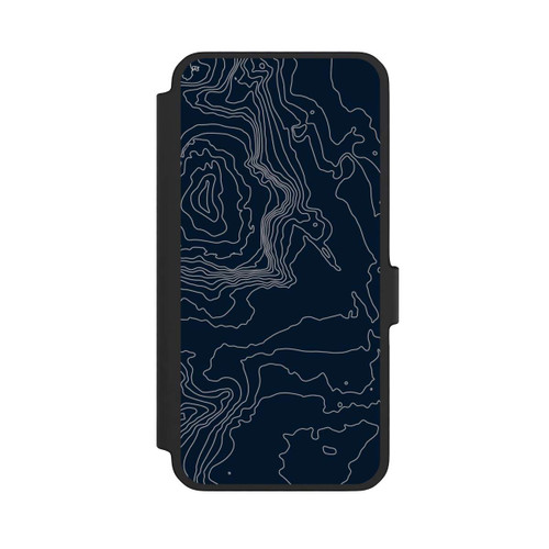 Samsung Galaxy A56 5G NIVOflip Lignes de Contour de Montagne Sombres